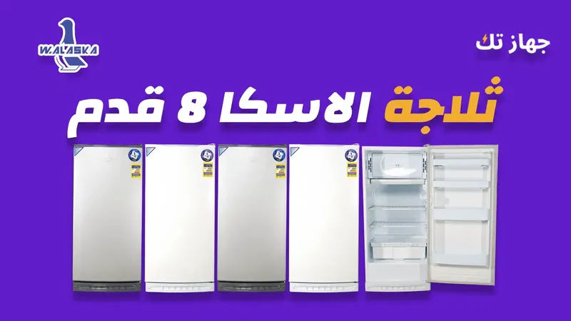 ثلاجة الاسكا 8 قدم