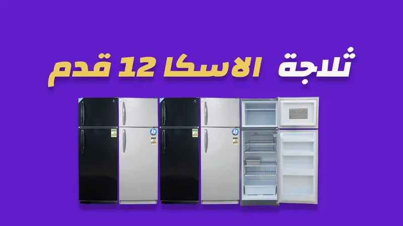 ثلاجة الاسكا 12 قدم