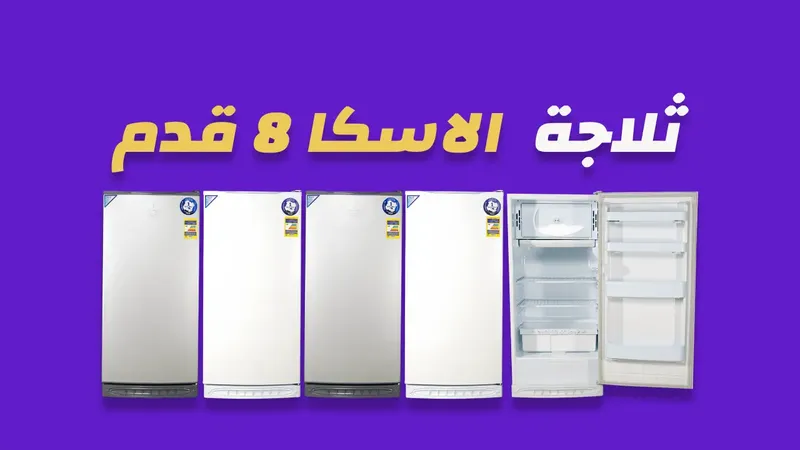 ثلاجة الاسكا 8 قدم